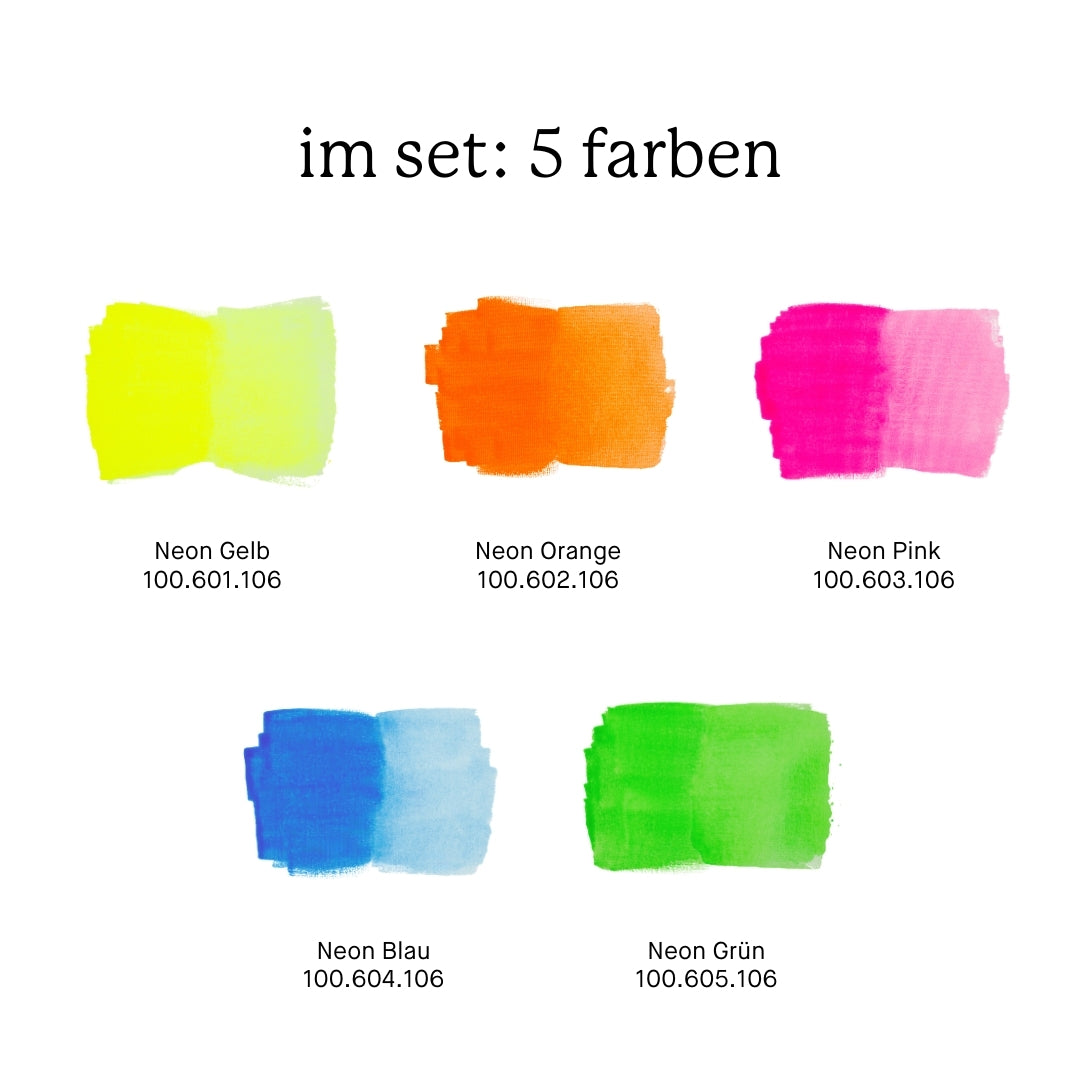 Aquarylic Color Neon 5 x 30ml Set
