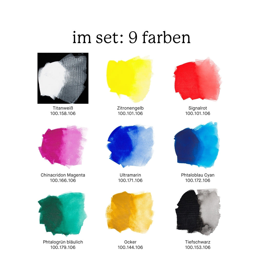 Aquarylic Color 9 x 30ml Set